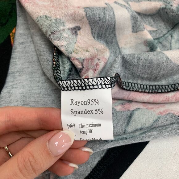 Feiersi Floral Tank Top Womens M Medium Multi Sleeveless Criss Cross Blouse - Picture 9 of 11